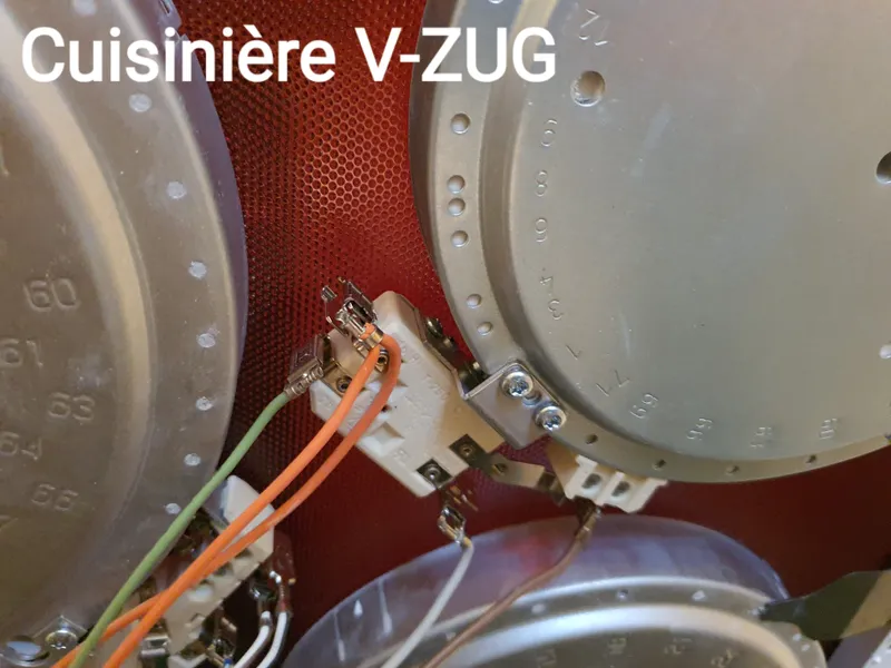 Composants internes cuisinière V-ZUG